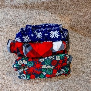 LuLaRoe holiday leggings TC2 all 3 together